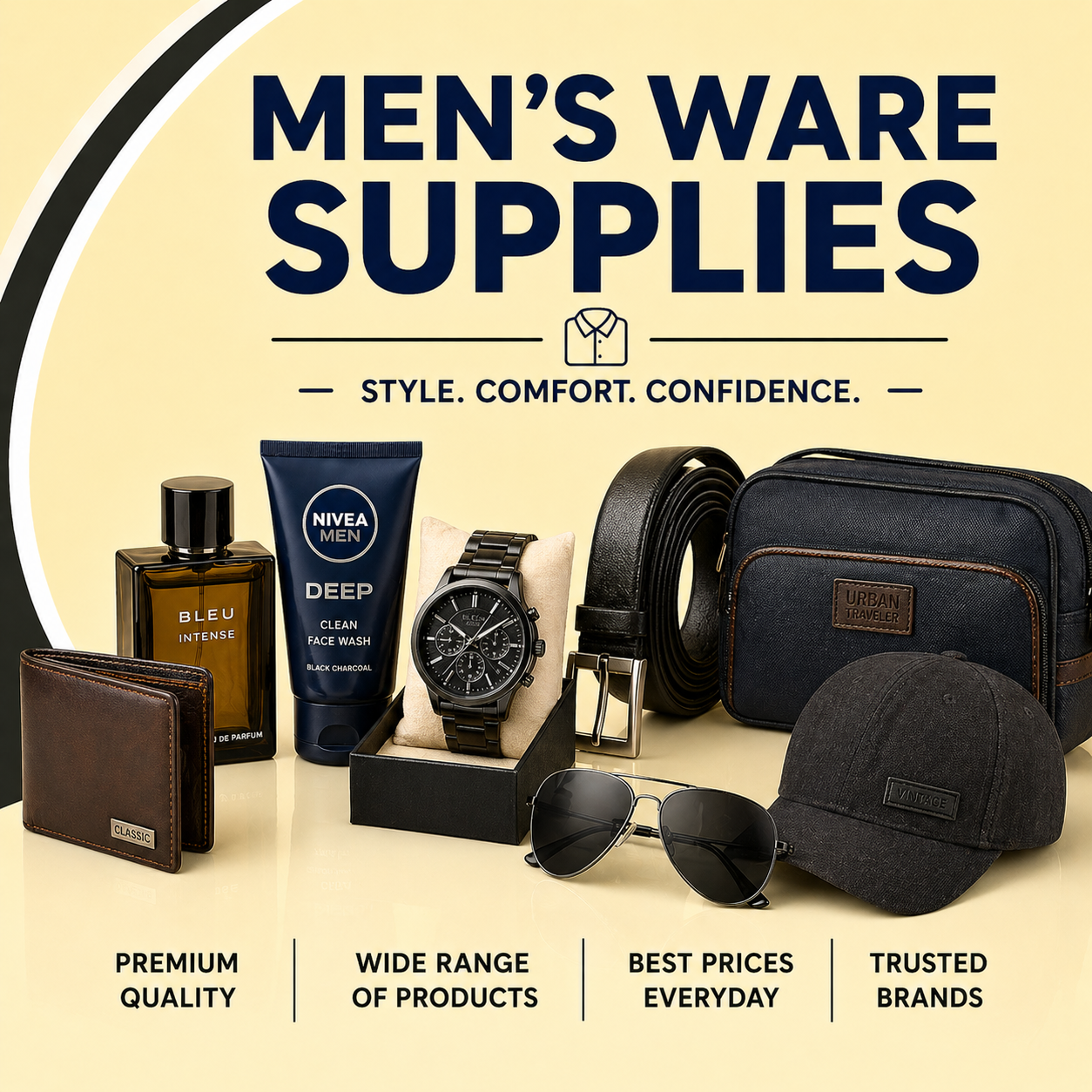 Men's ware supplies